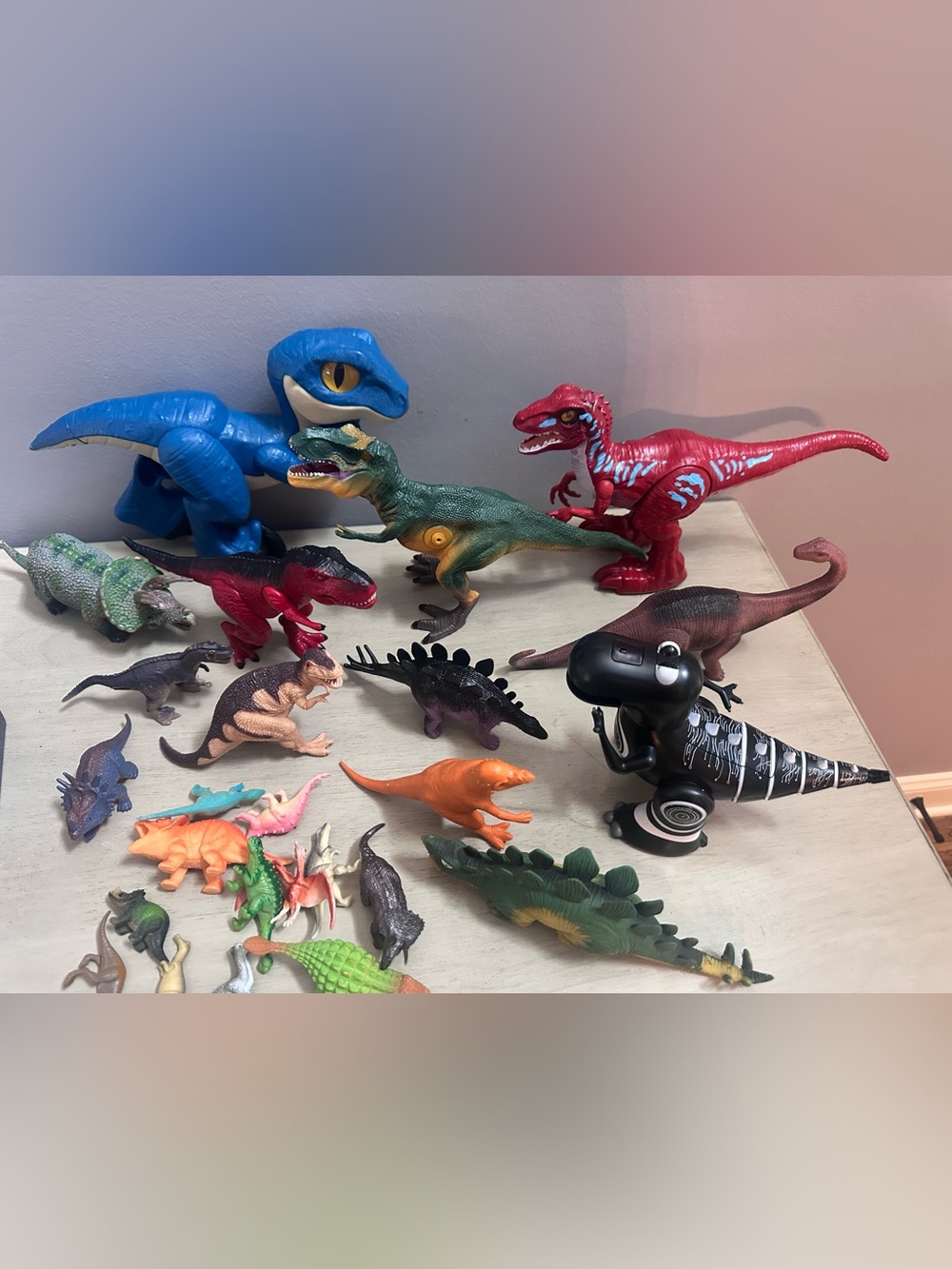 Dinosaur toy lot various sizes